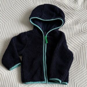 Cozy Primary Polar-fleece Hooded Jacket
